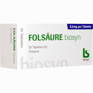 Folsäure Biosyn 50 Stück - ab 7,58 €