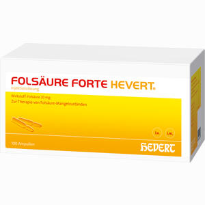 Folsäure Forte 20mg Hevert Ampullen 100x2 ml - ab 81,72 €