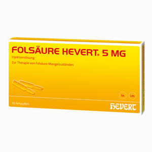 Folsäure Hevert 5mg Ampullen 10 Stück - ab 6,62 €