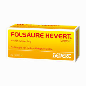 Folsäure Hevert Tabletten 50 Stück - ab 0,00 €