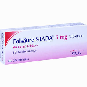 Folsäure Stada 5mg Tabletten 20 Stück