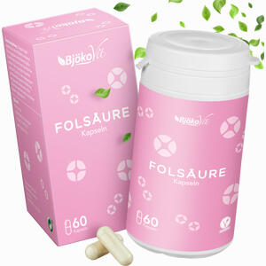 Folsäure Vegi- Kapseln  60 Stück - ab 12,65 €