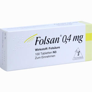 Folsan 0.4 Mg Tabletten 100 Stück - ab 11,72 €