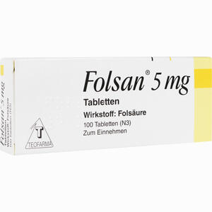 Folsan 5mg Tabletten 100 Stück - ab 8,00 €