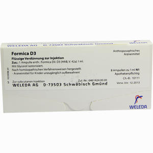 Formica D3 Ampullen 8 x 1 ml - ab 23,94 €