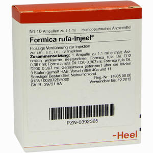 Formica Rufa- Injeel Ampullen  10 Stück - ab 17,99 €