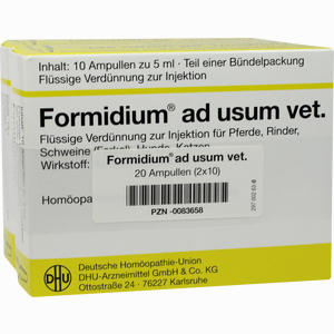 Formidium Ad Usum Vet. Injektionslösung 2 x 10 x 5 ml - ab 24,37 €