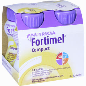Fortimel Compact 2.4 Bananengeschmack Fluid 4 x 125 ml - ab 14,49 €