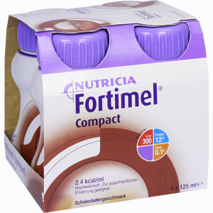 Fortimel Compact 2.4 Schokoladengeschmack Fluid 4 x 125 ml - ab 15,16 €