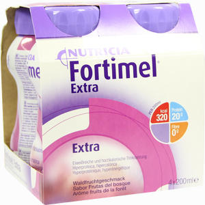 Fortimel Extra Waldfruchtgeschmack Fluid Pfrimmer Nutricia 4 x 200 ml - ab 0,00 €