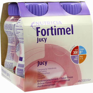 Fortimel Jucy Erdbeergeschmack Fluid Nutricia GmbH 4 x 200 ml - ab 0,00 €