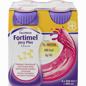 Fortimel Jucy Plus Himbeere Frische Note 4 x 200 ml - ab 18,37 &euro;