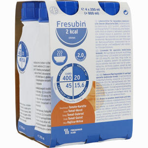 Fresubin 2 Kcal Drink Tomate- Karotte Fluid Fresenius Kabi Deutschland GmbH 4 x 200 ml - ab 0,00 €
