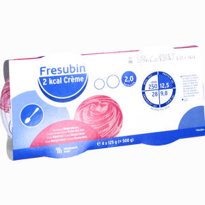 Fresubin 2kcal Creme Walderdbeere Fluid 4 x 125 g - ab 7,95 €