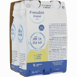 Fresubin Original Drink Vanille Trinkflasche Lösung 4 x 200 ml - ab 0,00 &euro;