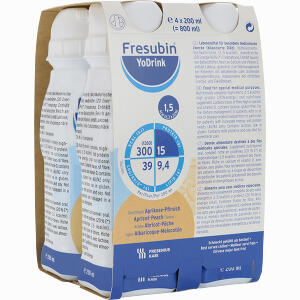 Fresubin Yodrink Aprikose- Pfirsich Fluid Fresenius Kabi Deutschland GmbH 4 x 200 ml - ab 12,75 &euro;