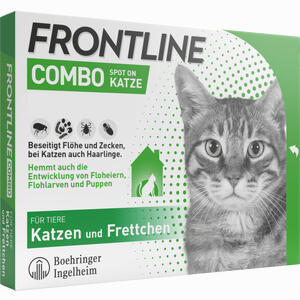 Frontline Combo Spot On Katze Lösung Zum Auftragen Auf die Haut  6 Stück - ab 26,23 €
