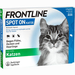 Frontline Spot On Katze Vet. Lösung  3 Stück Frontline Spot On Katze Vet. Lösung  3 Stück