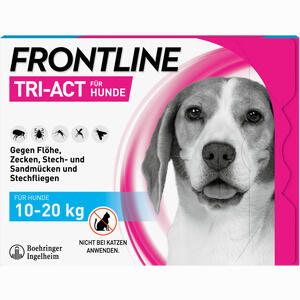 Frontline Tri- Act Lösung Zum Auftropfen für Hunde 10- 20kg 6 Stück - ab 42,32 €