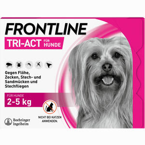 Frontline Tri- Act Lösung Zum Auftropfen für Hunde 2- 5kg  3 Stück - ab 16,65 €
