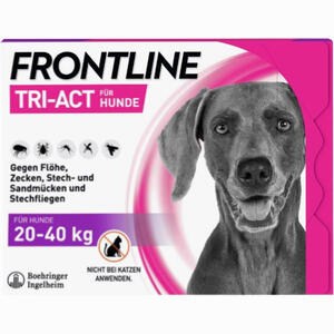 Frontline Tri- Act Lösung Zum Auftropfen für Hunde 20- 40 Kg 6 Stück