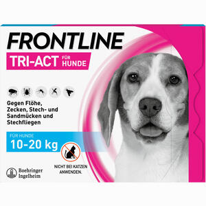 Frontline Tri- Act Lösung Zum Auftropfen Hunde 10- 20kg  3 Stück - ab 21,84 €