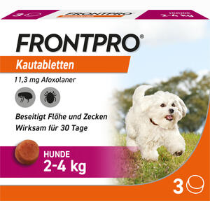 Frontpro 11 Mg Kautabletten für Hunde 2- 4kg 3 Stück - ab 21,49 €