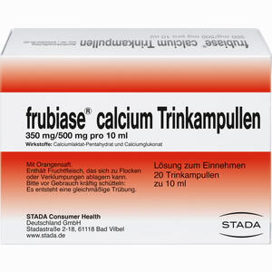Abbildung von Frubiase Calcium Trinkampullen  20 Stück Abbildung von Frubiase Calcium Trinkampullen  20 Stück
