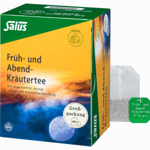 Früh- und Abend- Kräutertee Bio Salus Filterbeutel 40 Stück - ab 4,33 €