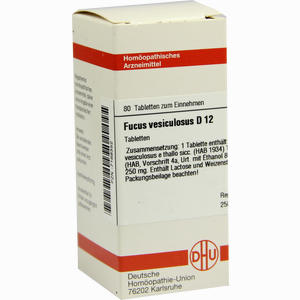Fucus Vesicul D12 Tabletten 80 Stück - ab 9,26 €