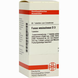 Fucus Vesicul D3 Tabletten 80 Stück - ab 0,00 €
