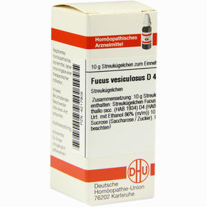 Fucus Vesicul D4 Globuli 10 g - ab 7,71 €