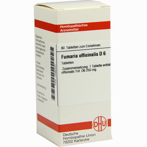 Fumaria Offic D6 Tabletten 80 Stück - ab 8,82 €