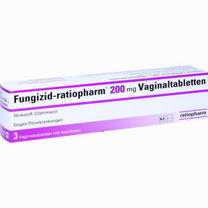Fungizid- Ratiopharm 200mg Vaginaltabletten  3 Stück