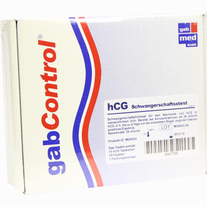 Gab Control Hcg Schwangerschaftstest gabmed  10 Stück - ab 0,00 &euro;