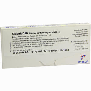 Galenit D10 Ampullen 8 Stück - ab 0,00 &euro;