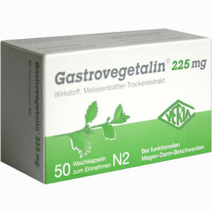 Gastrovegetalin 225mg Weichkapseln  50 Stück - ab 0,00 &euro;