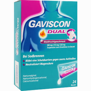 Gaviscon Dual Waldfrucht 500 Mg/213 Mg/325 Mg 24 x 10 ml - ab 16,15 &euro;