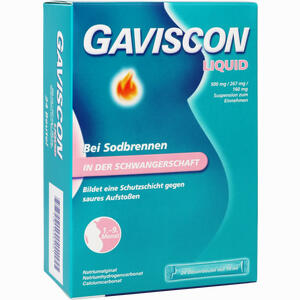 Gaviscon Liquid 500mg/160mg Suspension Zum Einnehmen  24 x 10 ml