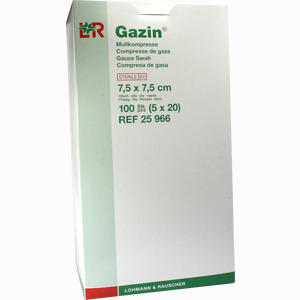 Gazin Kompressen 7.5x7.5cm 12fach Steril  5 x 20 Stück - ab 8,66 €