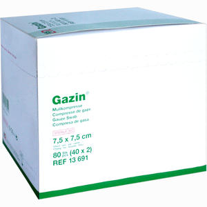 Gazin Mullkompresse 12fach Steril 7.5x7.5cm Kompressen 40 x 2 Stück - ab 16,90 €