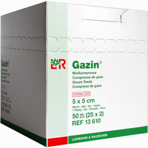 Gazin Mullkompresse 5 X 5cm Kompressen 25 Stück - ab 3,29 €