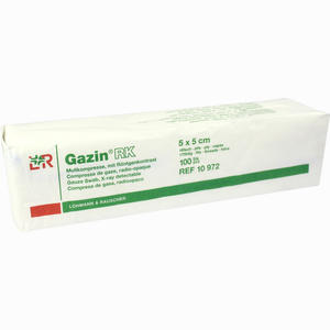 Gazin Mullkompresse 5x5cm mit Rk 16fach Unsteril Kompressen 100 Stück - ab 8,43 €