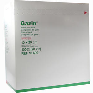 Gazin Steril 10x20cm 12f 20 Stück - ab 46,62 €
