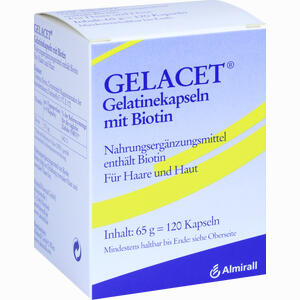 Gelacet Gelatinekapseln M Biotin  120 Stück - ab 14,75 &euro;