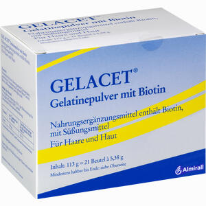 Gelacet Gelatinepulver mit Biotin Beutel  21 Stück - ab 0,00 &euro;