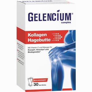 Gelencium Kollagen Hagebutte Direkt- Sticks + Vit C 30 Stück - ab 35,86 &euro;