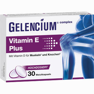 Gelencium Vitamin E Plus Hochdosiert mit Vitamin D 30 Stück - ab 15,42 &euro;
