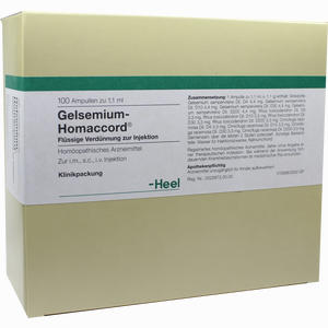 Gelsemium Homaccord Ampullen 100 Stück - ab 148,31 €