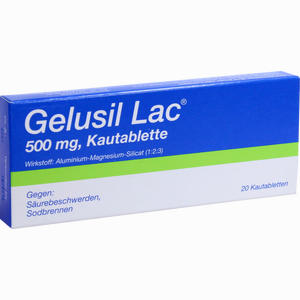 Gelusil Lac 500mg Kautabletten  20 Stück - ab 4,93 €